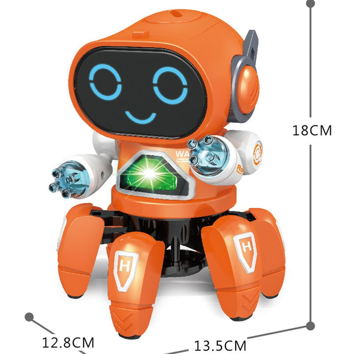 RoboGroove - interaktiv syngende og dansende robot med fargerike LED-lys