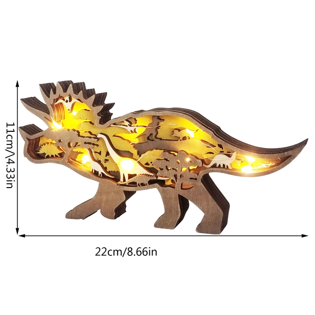 Jurassic Fun 3D-dinosaur nattlys i tre
