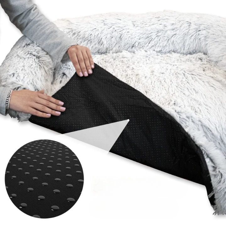 SnuggleNest - Plysj sovesofa for kjæledyr for ultimat komfort og avslapning