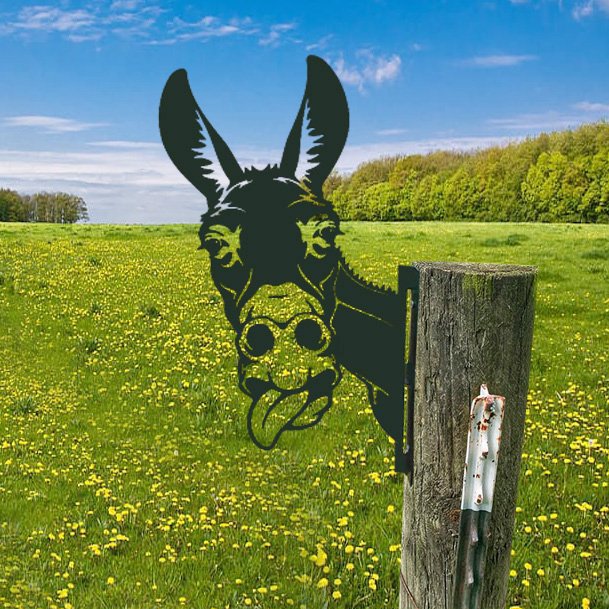 WildPost - Gjerdetoppere med dyresilhuett i metall
