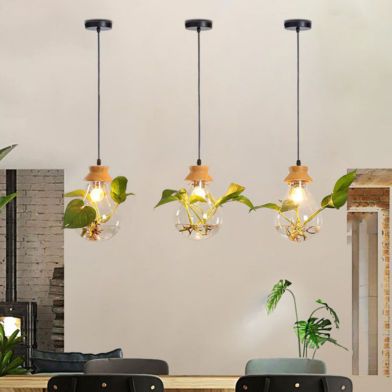 FloraGlow hengende lampe – stilig belysning med innebygd planteholder