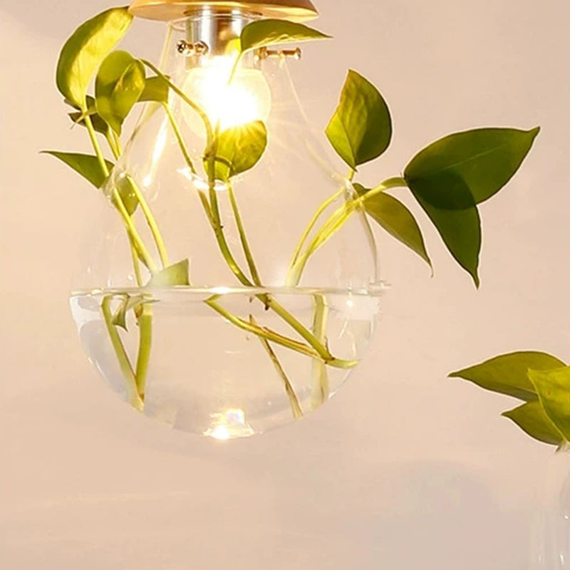 FloraGlow hengende lampe – stilig belysning med innebygd planteholder