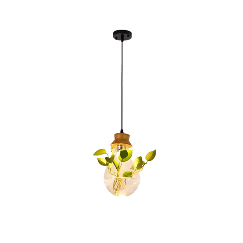 FloraGlow hengende lampe – stilig belysning med innebygd planteholder