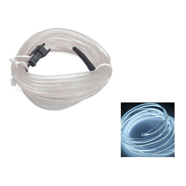 Fleksibelt RGB LED-lys for bilinteriør med musikksensor og fjernkontroll