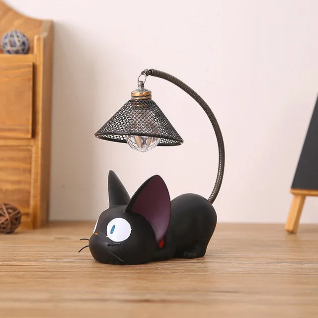 LumiPaws - Bedårende, svart kattelampe med fleksibelt baklys
