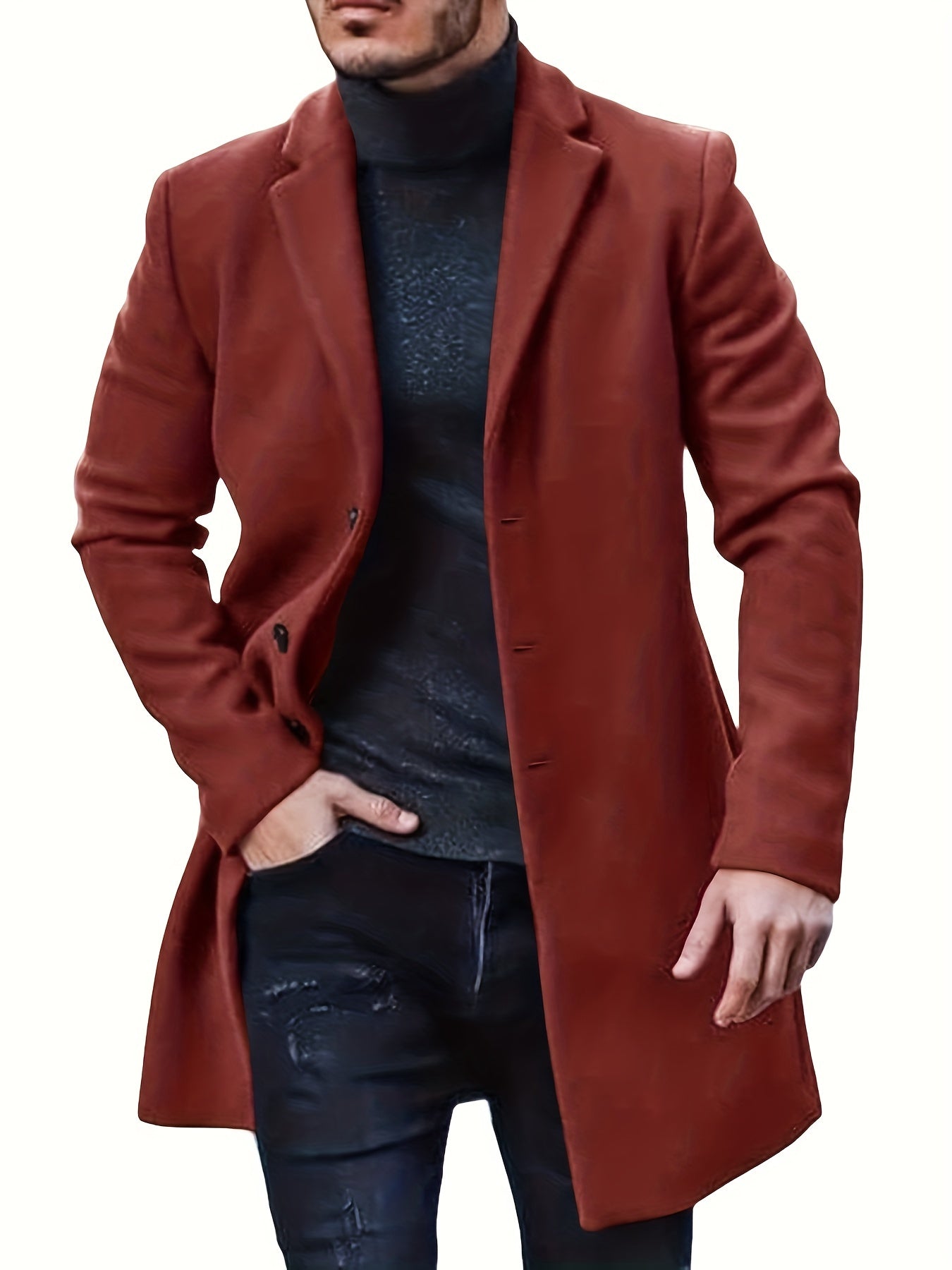 Hudson Klassisk knappestolpe Trench Coat