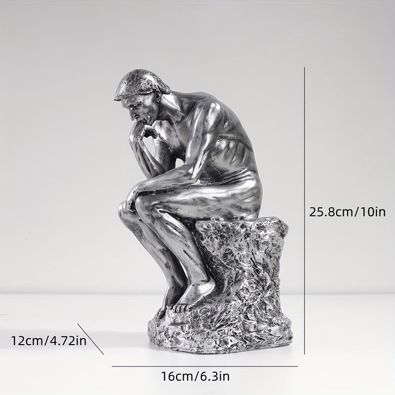 TheThinker - Sittende metallskulptur