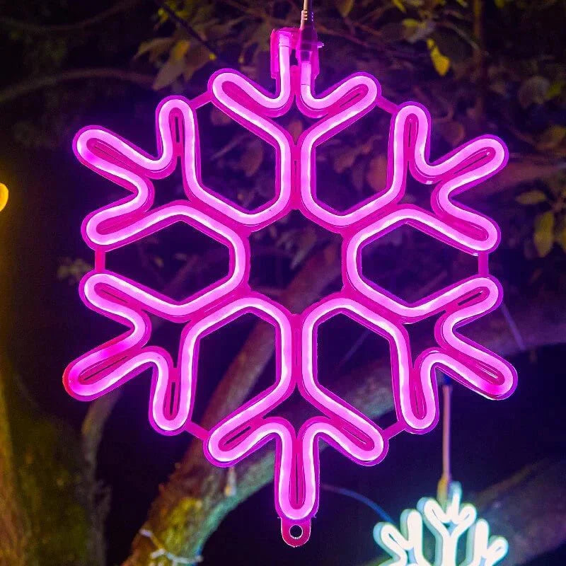 SnowGlow LED-snøfnuggbelysning - magisk glød for en fortryllende atmosfære