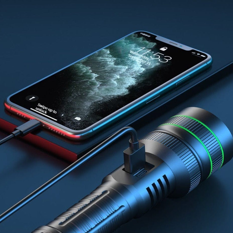 LumaForce - Ultra-Bright oppladbar taktisk lommelykt