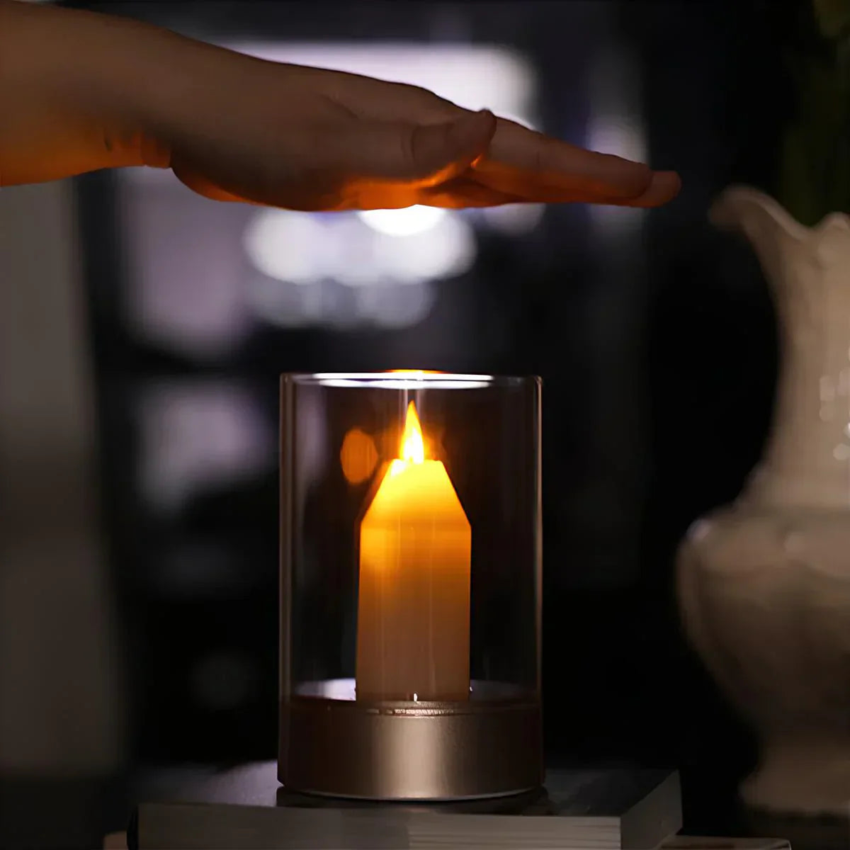 GlowFlicker - Realistisk LED-flammeeffektlampe