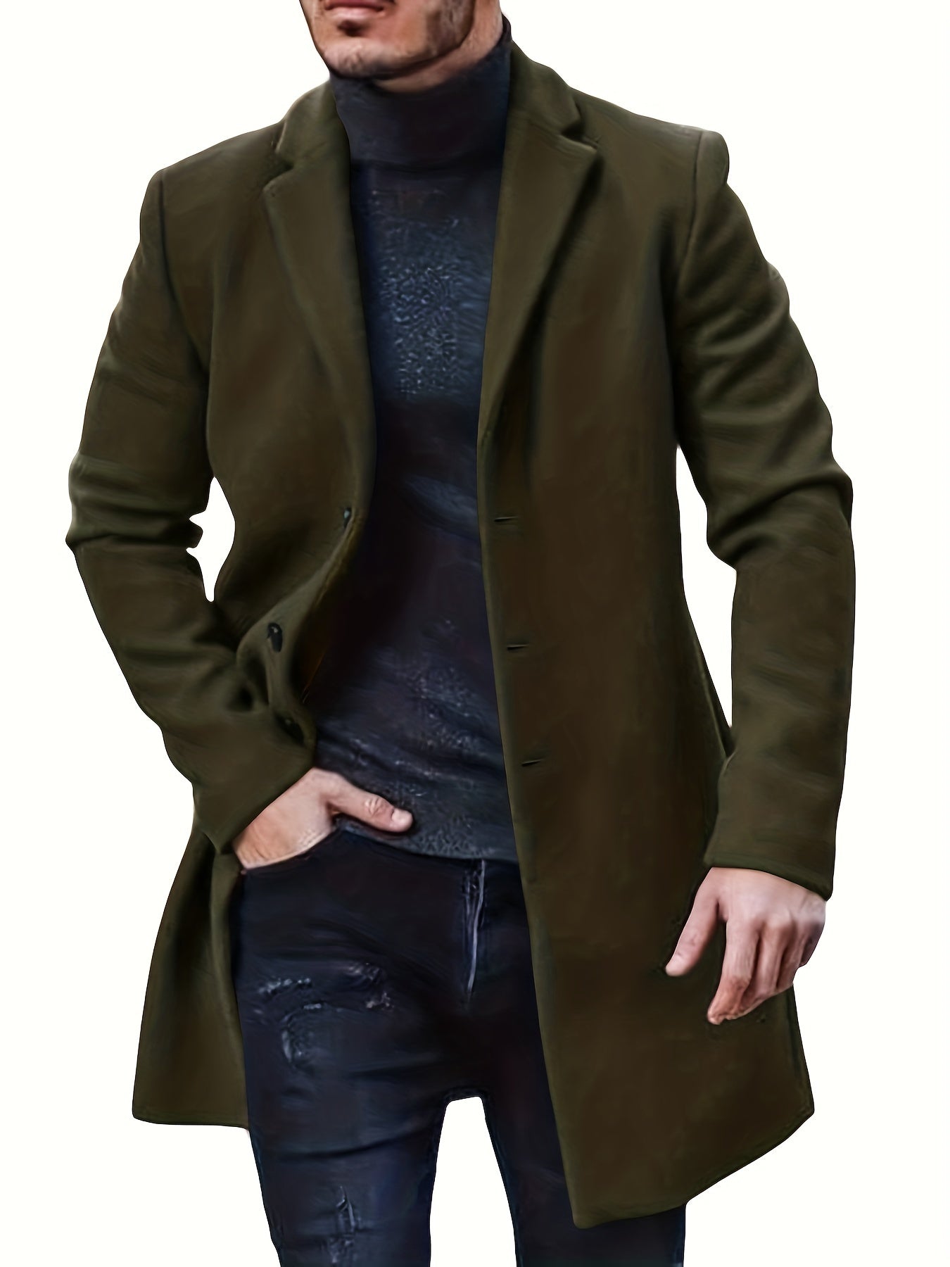 Hudson Klassisk knappestolpe Trench Coat