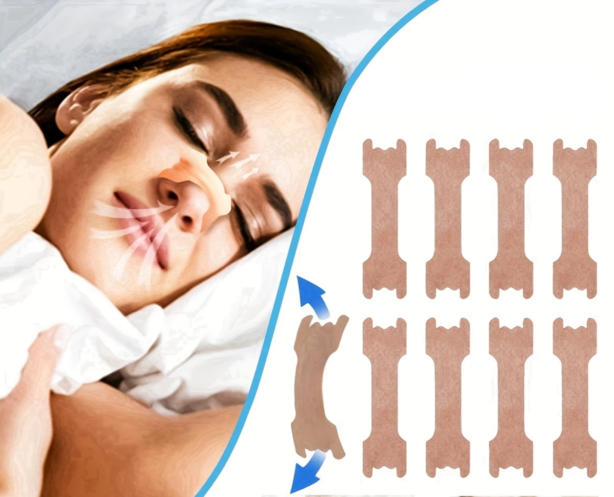 BreatheEase - 100 anti-snorke nesestrips for bedre søvn og klarere pust