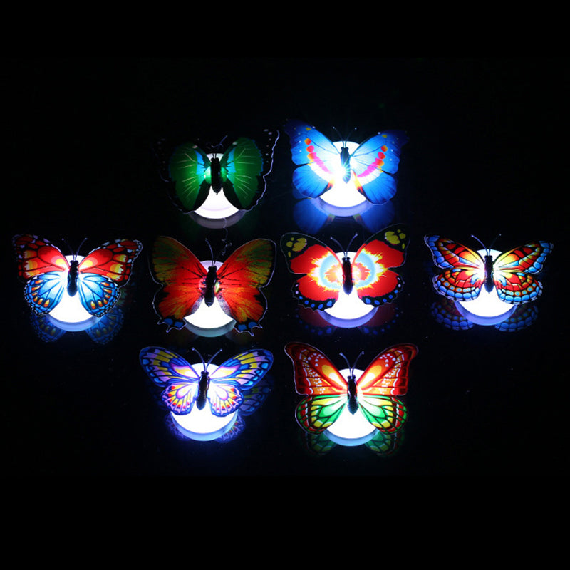 LumiWings - 3D fargerik LED sommerfugl nattlys
