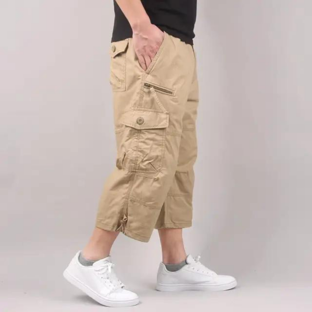 Greg - Stilig cargoshorts med flere lommer for menn