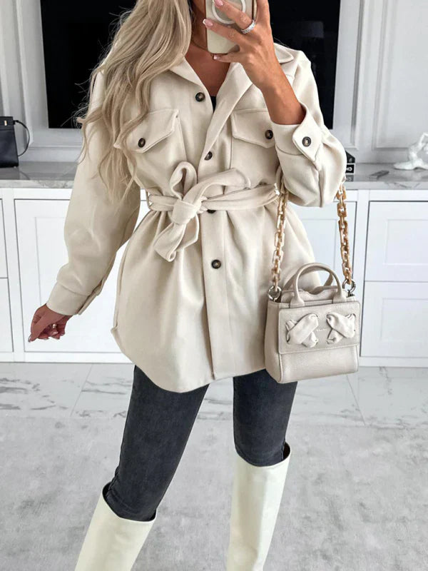 Selena Modern Strap Coat