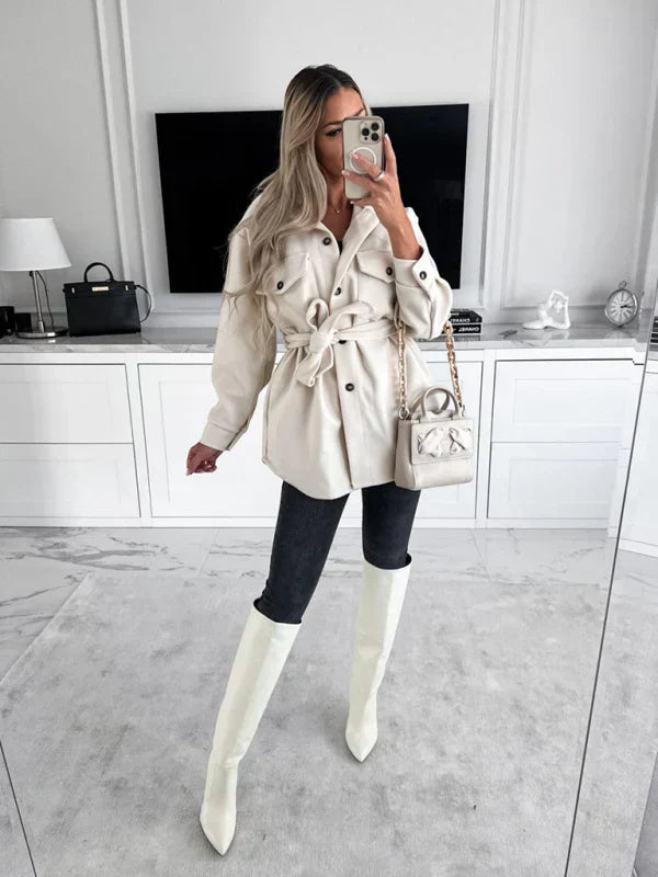 Shammy moderne stroppeløs jakke