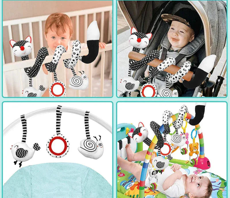 BabySpiral Komfort - Myk aktivitetsleke for bilsete og barnevogn