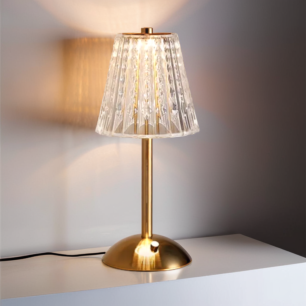 RetroLys – Oppladbar bordlampe med dimbar berøringskontroll