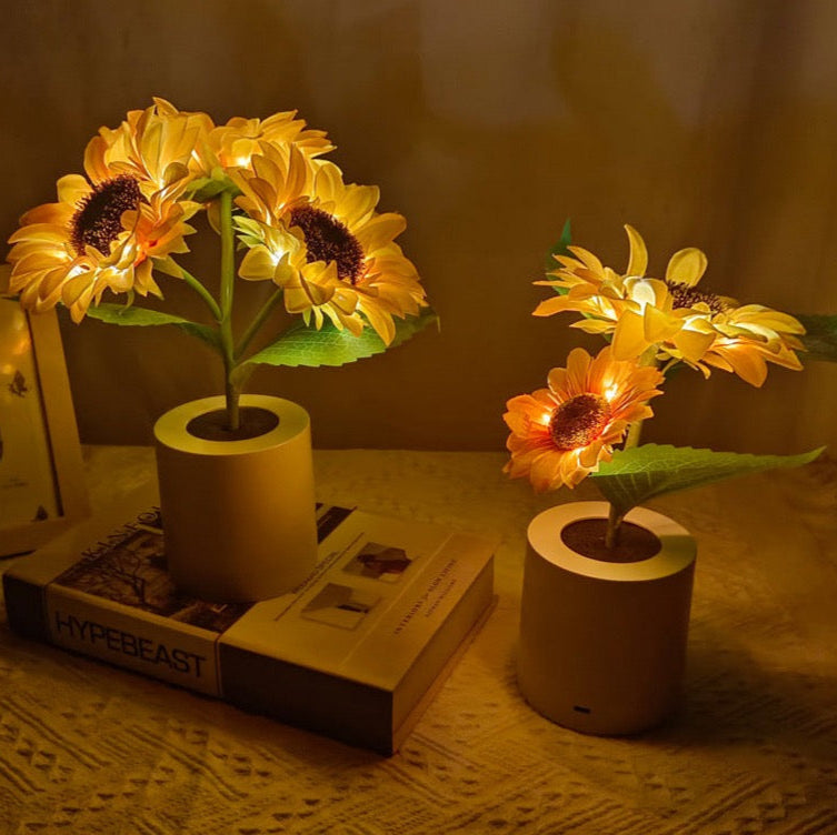 SolBlomst – Trådløs LED solcellelampe til dekorasjon