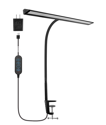 FlexiGlow – LED-skrivebordslampe med dobbelt hode