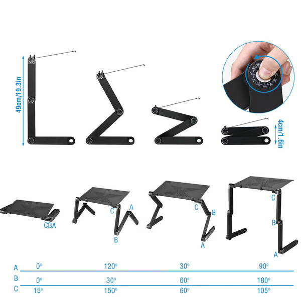 FlexStand Pro – 360° justerbart laptopstativ