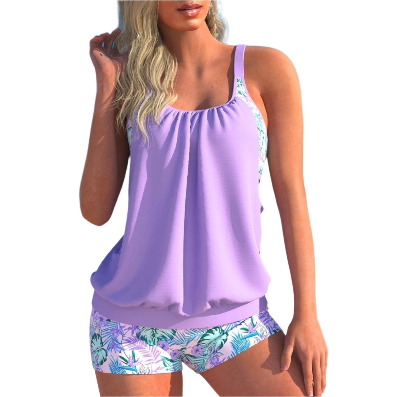 SummerBloom - Tankini-sett for kvinner i to deler