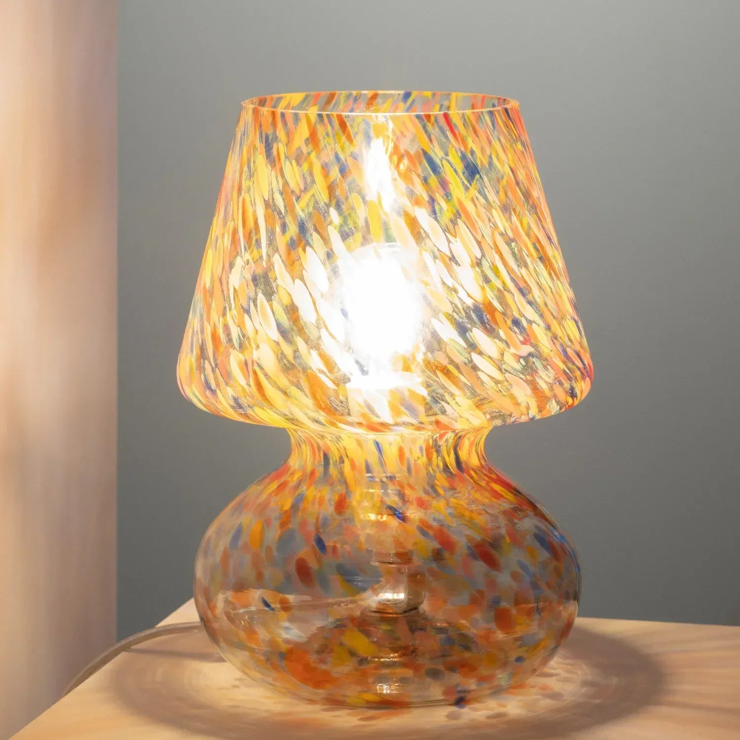 Luminar - Flerfarget bordlampe i glass