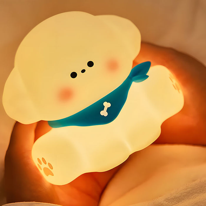 PawGlow - søt nattbordslampe formet som en hund