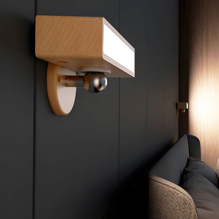 Oppladbar vegglampe med 360° justerbart lys og magnetisk støtte