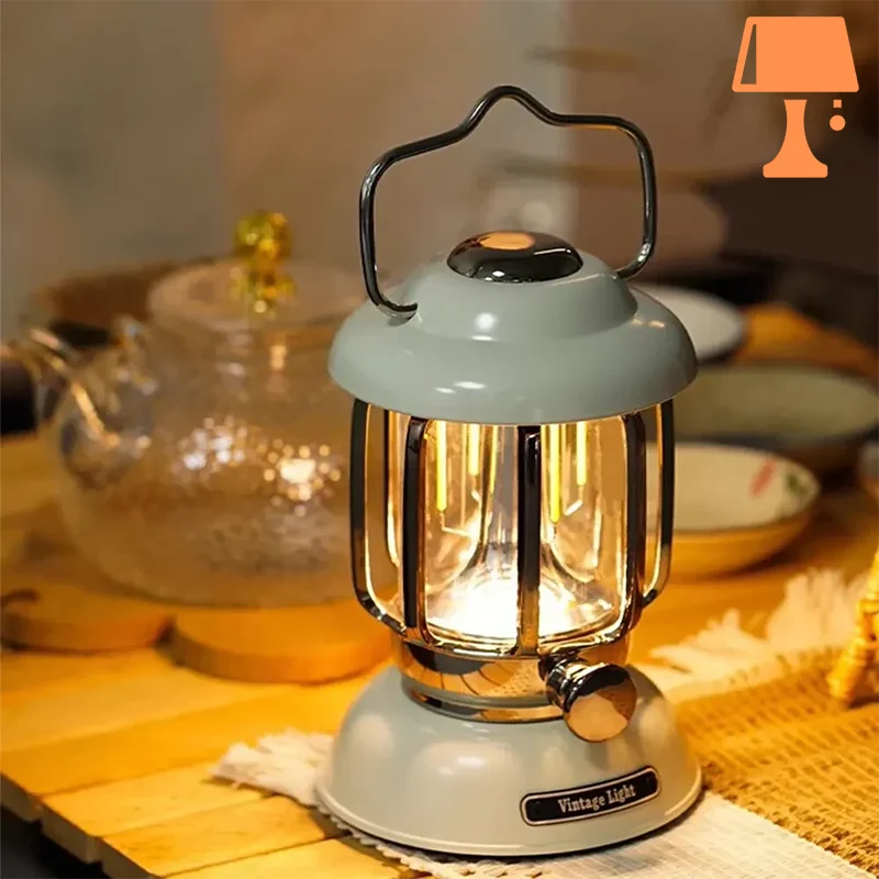 LumiHeritage - Vintage LED-lykt med metallbur