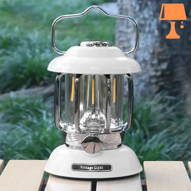 LumiHeritage - Vintage LED-lykt med metallbur