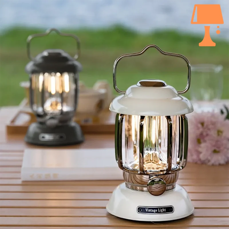 LumiHeritage - Vintage LED-lykt med metallbur