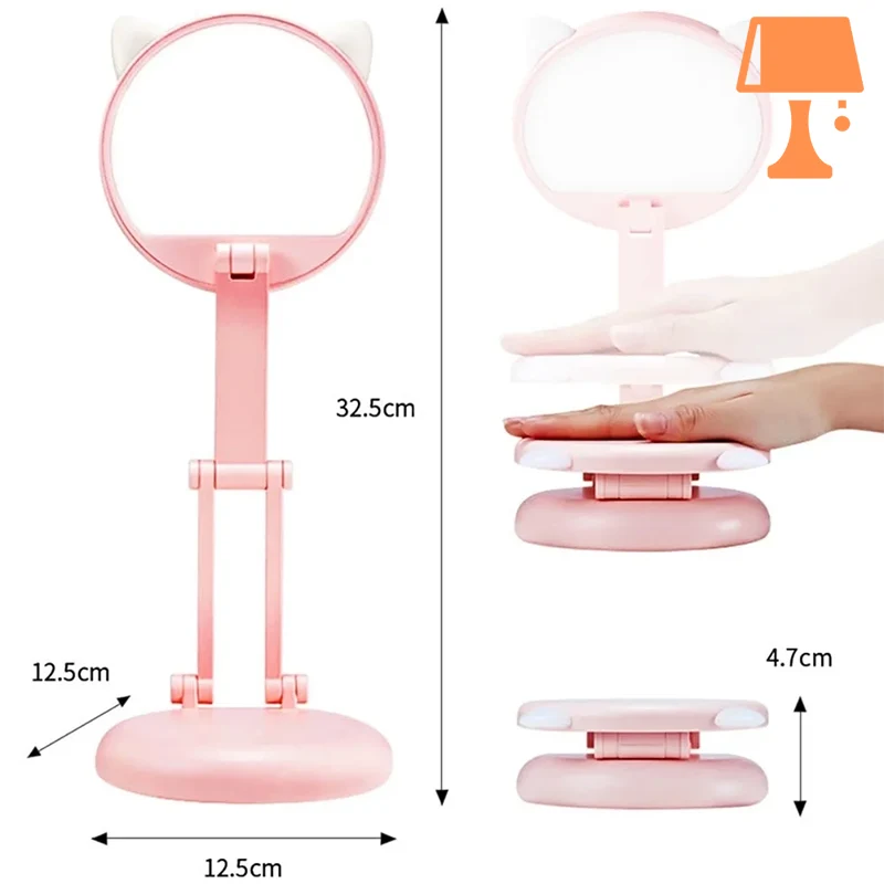 PurrGlow – bedårende sammenleggbar kattebordlampe