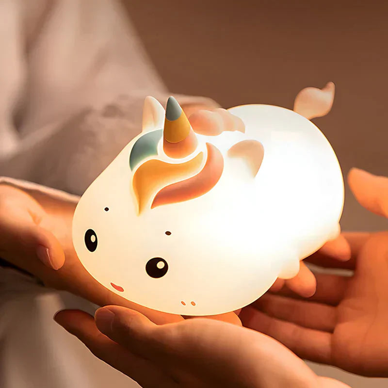 DreamyGlow Unicorn berøringslampe for sengen