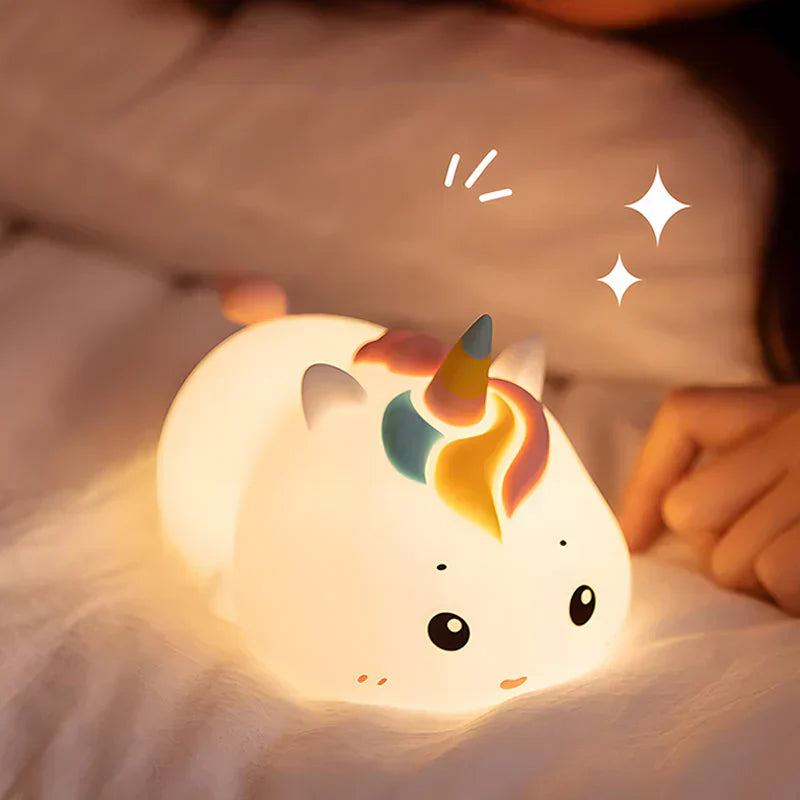 DreamyGlow Unicorn berøringslampe for sengen