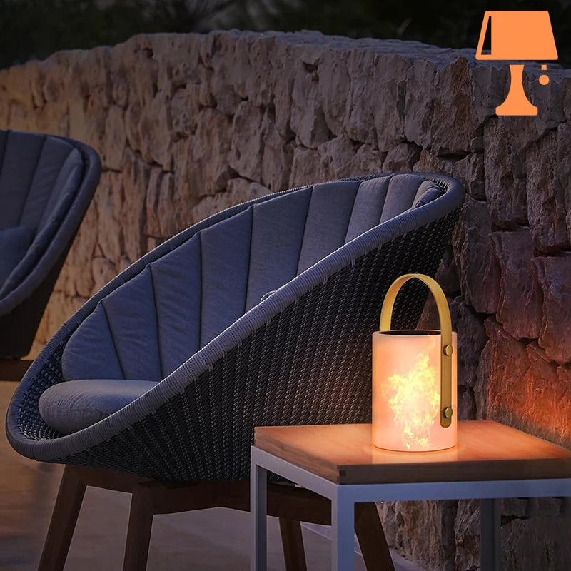 LumiBeam - bærbar LED-lampe med sylindrisk design og fjernkontroll