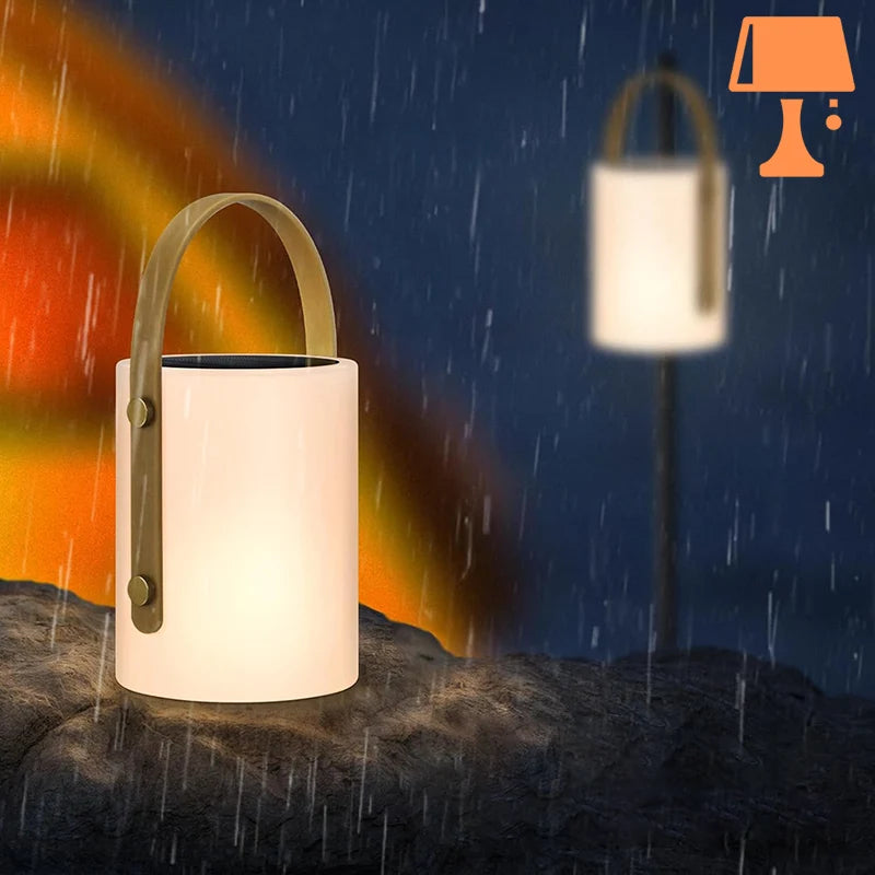 LumiBeam - bærbar LED-lampe med sylindrisk design og fjernkontroll
