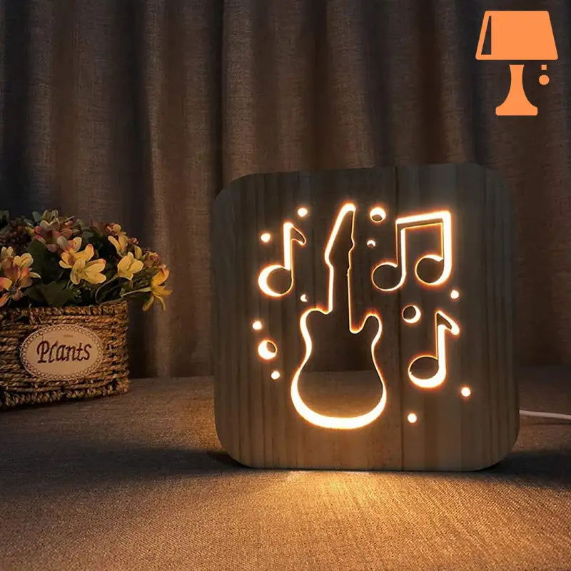MelodyGlow - Musikalsk stemningsgitar og nattlys med noter