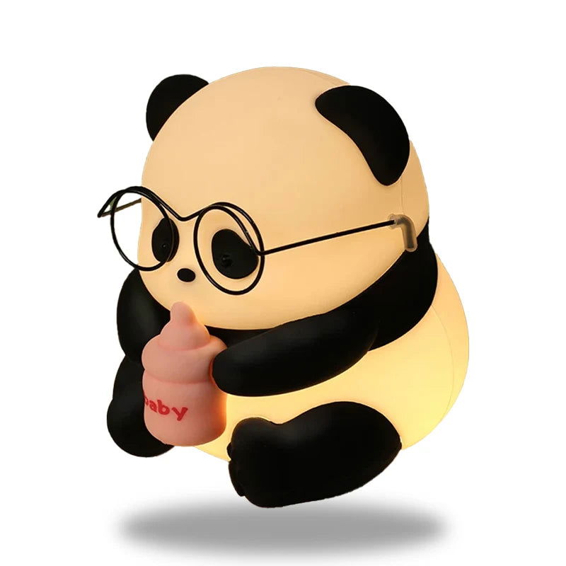 PandaGlow - Oppladbart, fargeskiftende panda nattlys