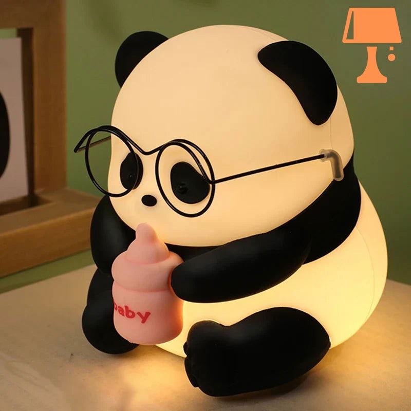 PandaGlow - Oppladbart, fargeskiftende panda nattlys