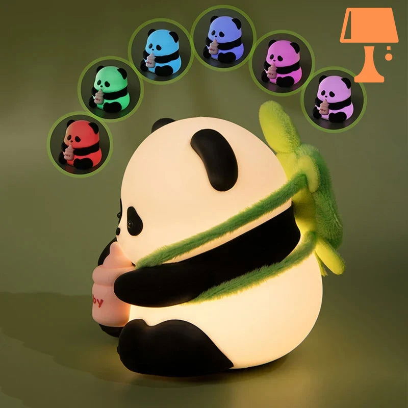 PandaGlow - Oppladbart, fargeskiftende panda nattlys