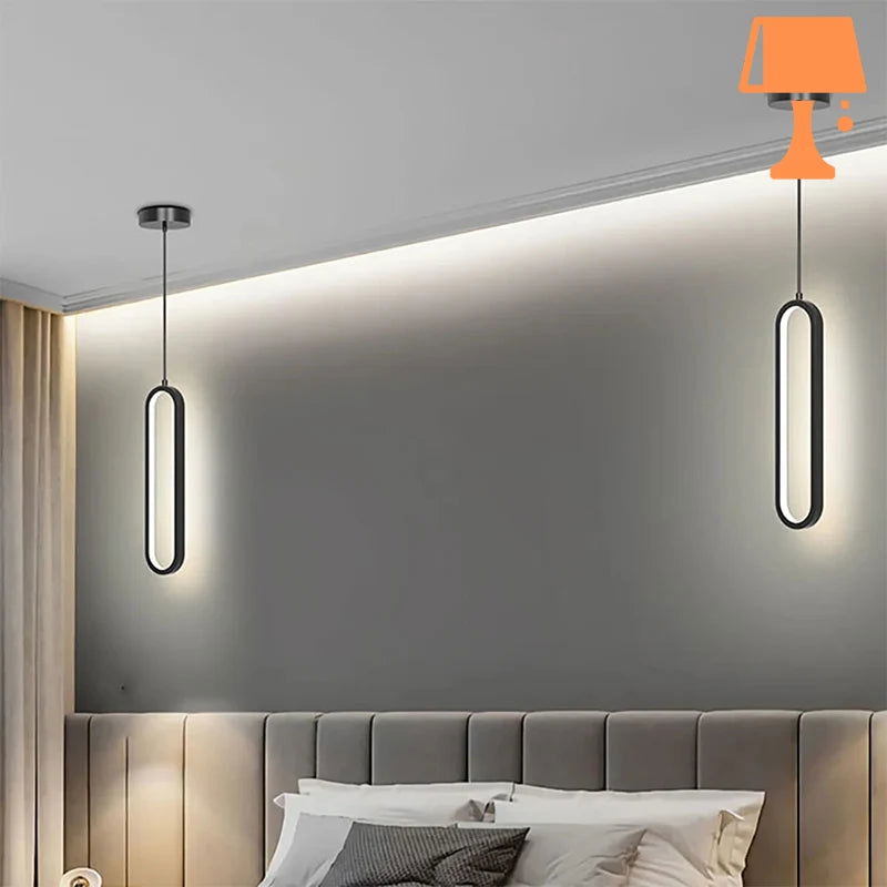 LumiOval - Elegant minimalistisk pendellampe for et moderne interiør