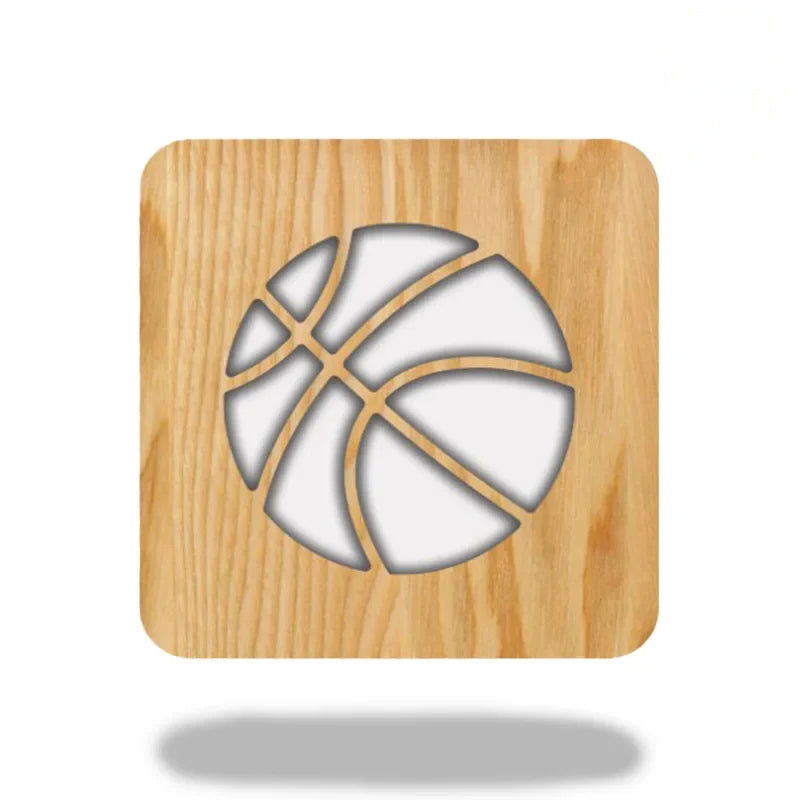 HoopsLume Stilig basketball-sengelampe