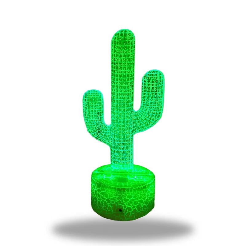 LumiCactus - Elegant LED-kaktuslampe som skifter farge