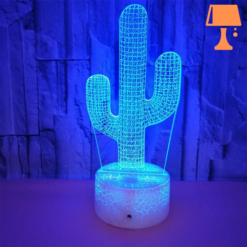 LumiCactus - Elegant LED-kaktuslampe som skifter farge