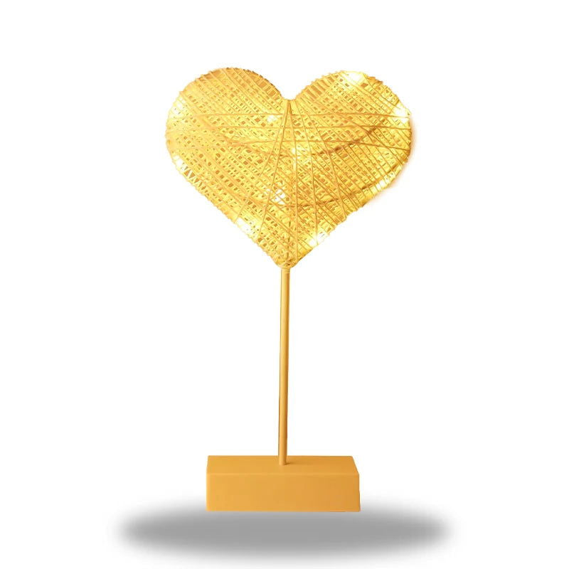 LumiHeart - LED-nattlys med vevd hjerte