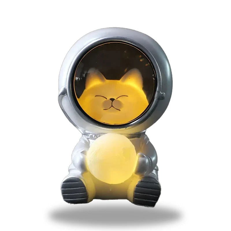 Galaxy Pals - Astronaut nattlyssett med søte dyrevenner
