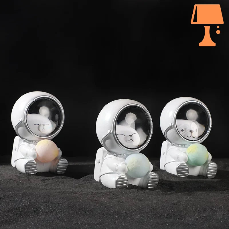 Galaxy Pals - Astronaut nattlyssett med søte dyrevenner