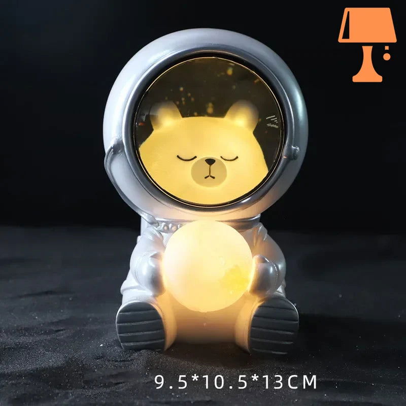 Galaxy Pals - Astronaut nattlyssett med søte dyrevenner