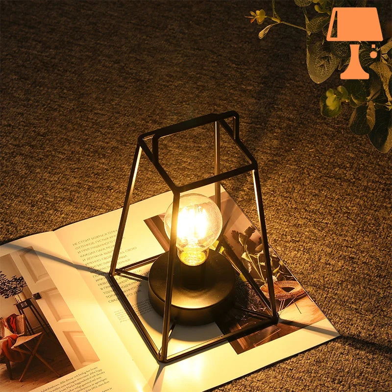 LumiFrame geometrisk lampe – moderne design med flytende LED-pære